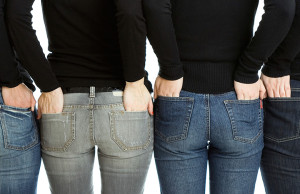 pantalones de mezclilla, mujeres con pantalon