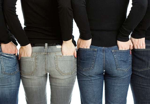 pantalones de mezclilla, mujeres con pantalon