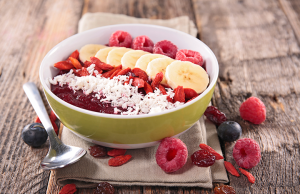 desayunos en bowl, bowl de frutas