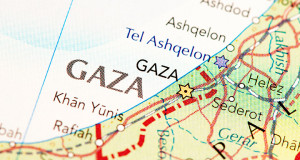 mapa gaza