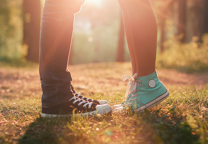 pareja en el parque