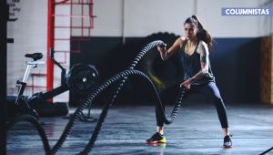 Marca brazos y hombros con Battle Ropes