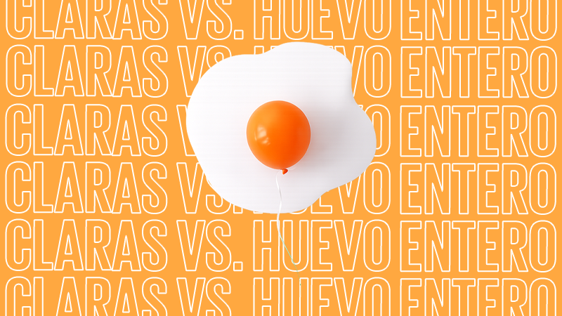 Claras vs. huevo entero ¿cuál es realmente más saludable?