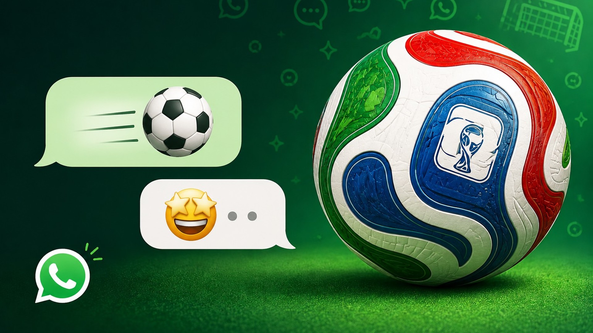El emoji de balón de WhatsApp ya cambió: así se ve la Trionda, el balón oficial del Mundial 2026