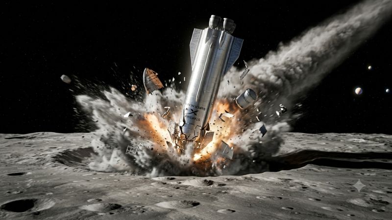 Cohete de SpaceX chocará contra la Luna ¿Qué pasará con él y la basura espacial?